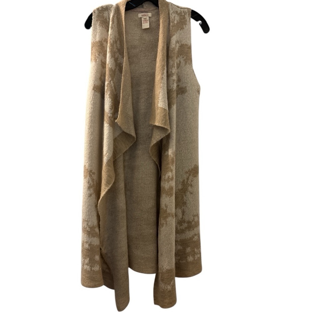 SUNDANCE sleeveless cardigan or vest.  Wool blend mohair, roomy size small.